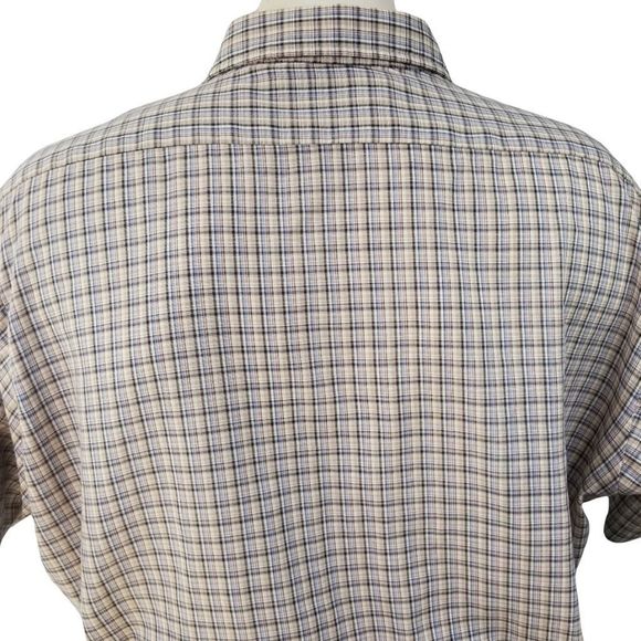 Vintage Wrangler Plaid Short Sleeve Shirt sz XL (Big Man) - Picture 6 of 8